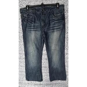 Buffalo Jeans Mens 36 Straight Leg Dark Wash Denim Blue Preowned